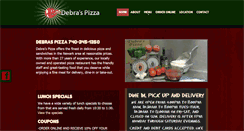 Desktop Screenshot of debraspizza.net