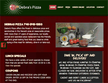 Tablet Screenshot of debraspizza.net